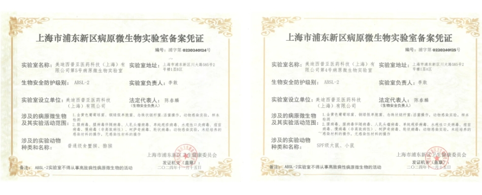 6008集团ABSL-2尝试室登记成功，赋能习染性疾病及基因医治药物研发